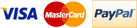 We accepts Visa, MasterCard, PayPal